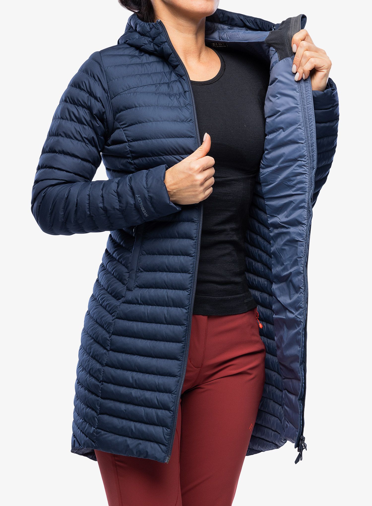 Dámsky kabát Berghaus Nula Micro Long Jacket - dusk