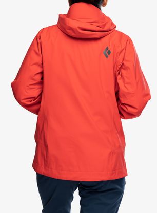 Nepremokavá bunda dámska Black Diamond Highline Stretch Shell - coral red