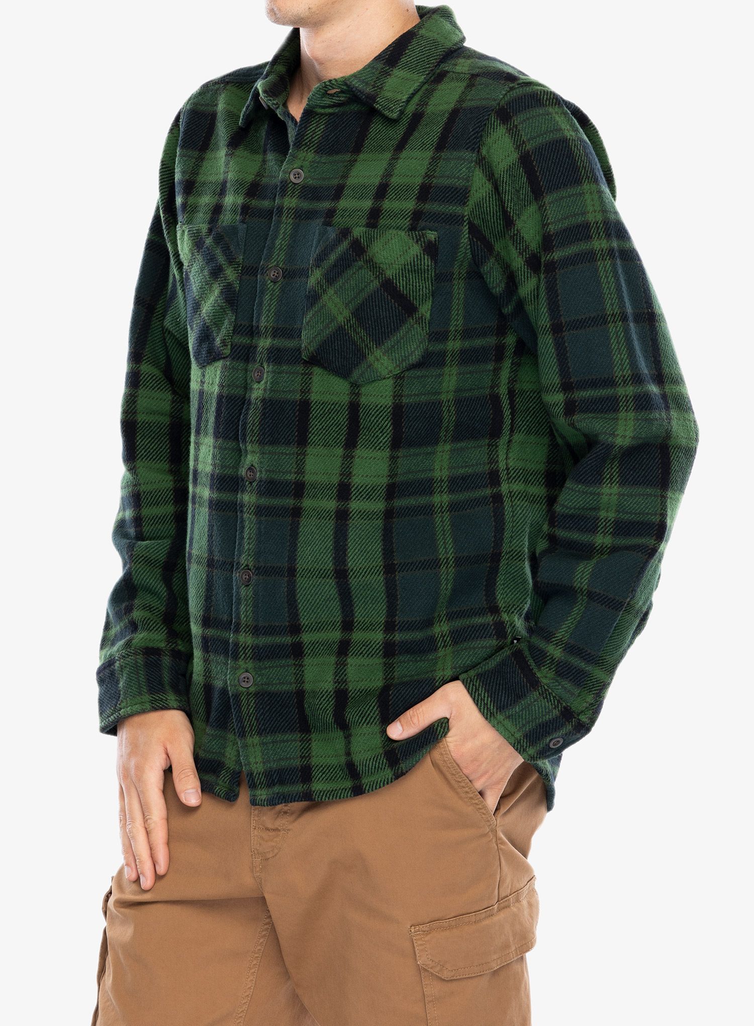 Turistická košeľa Black Diamond Project Heavy Flannel - green/plaid