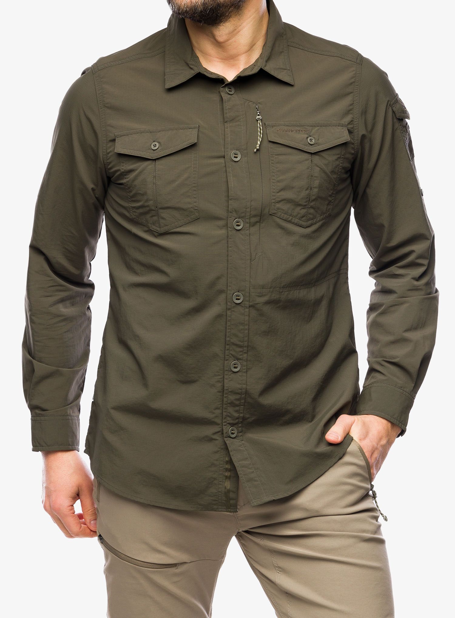 Košeľa Craghoppers NosiLife Adventure LS Shirt III - woodland green