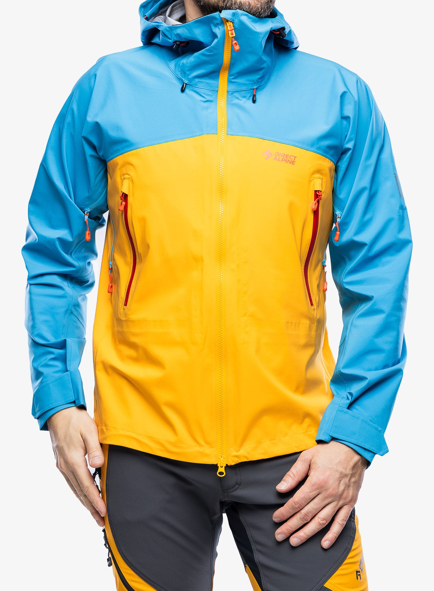 Nepremokavá bunda Direct Alpine Deamon - mango/ocean