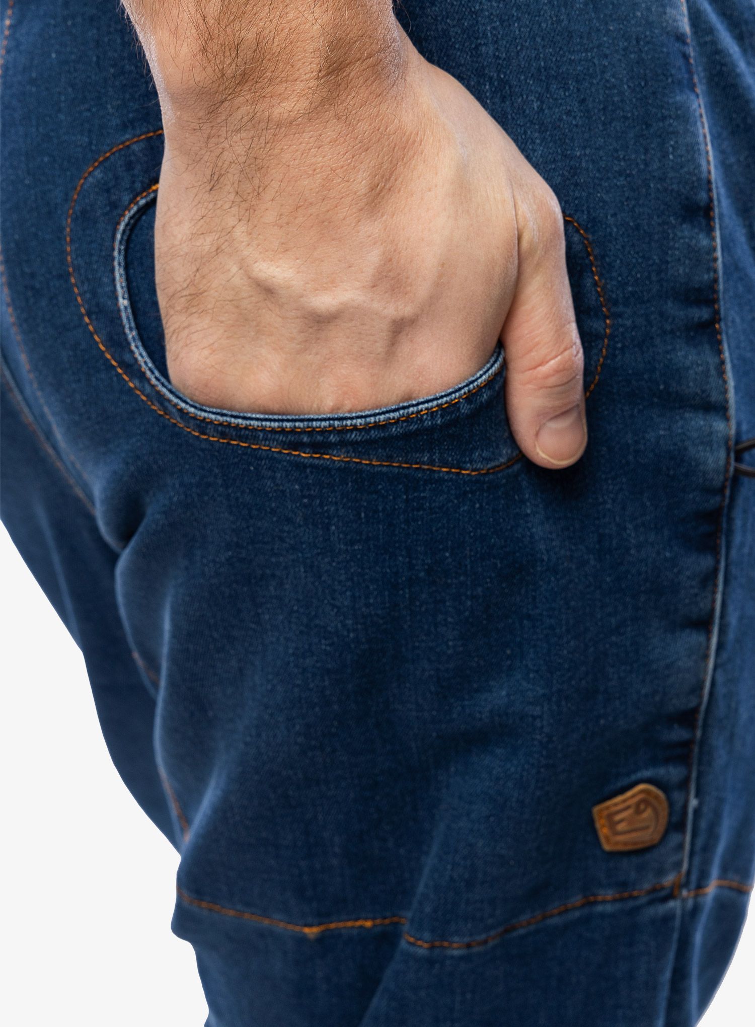 Lezecké nohavice E9 Rondo Denim 2.3 - blue