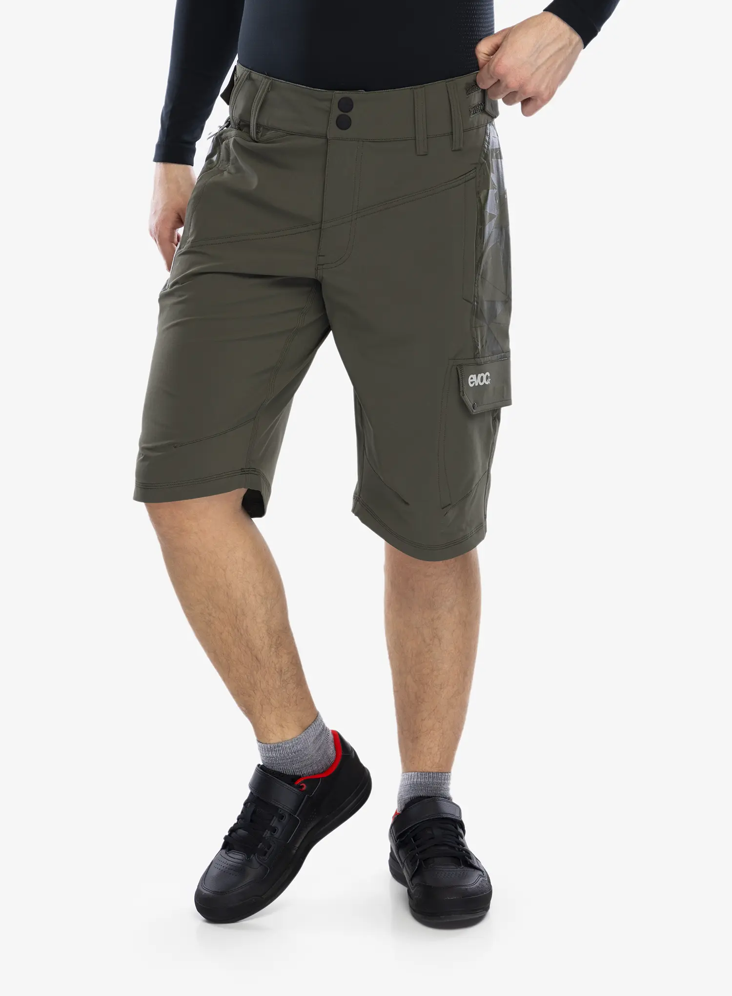 Cyklistické šortky Evoc Bike Shorts - dark olive