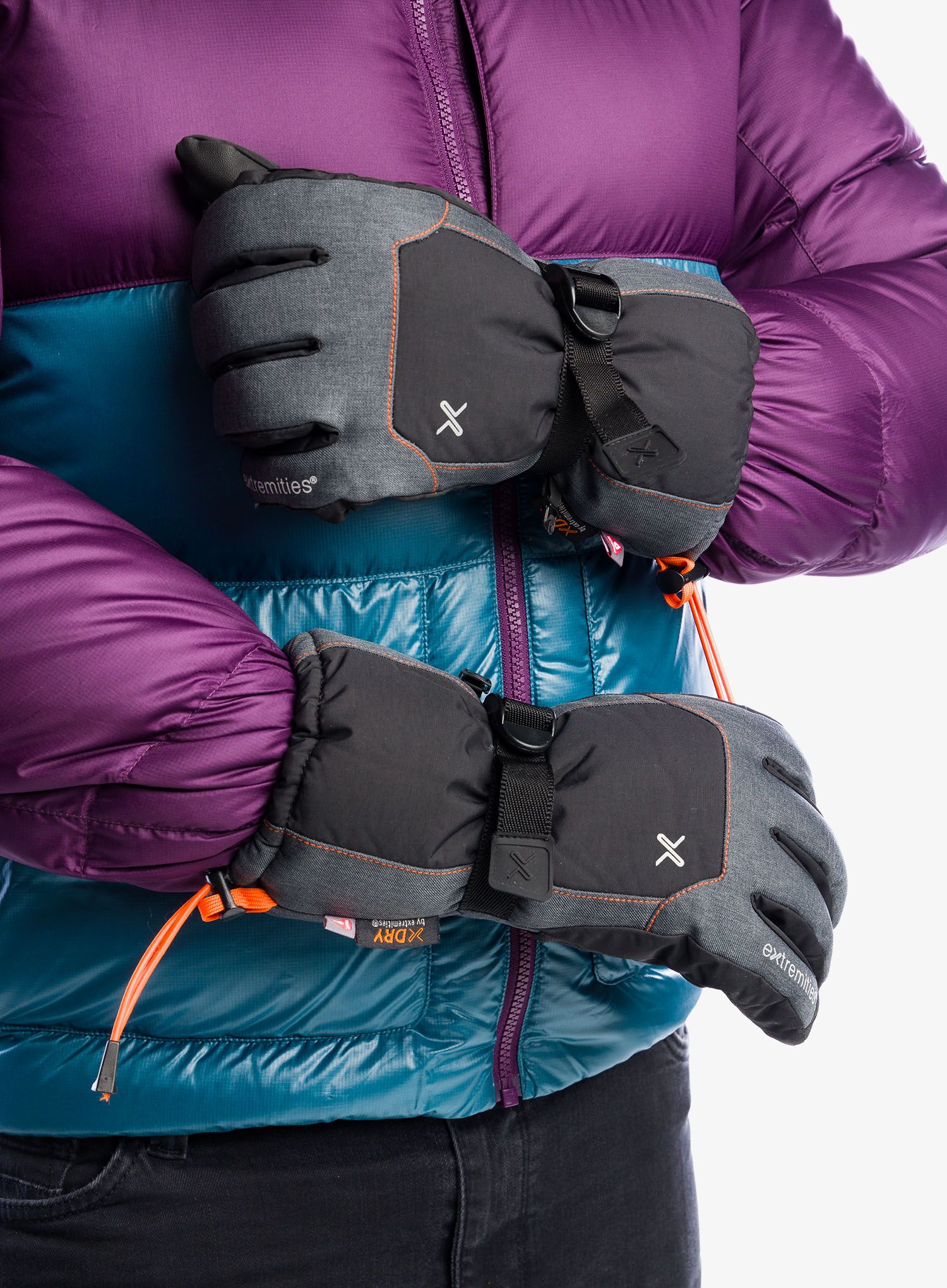 Rukavice Extremities Torres Peak Glove - grey/black
