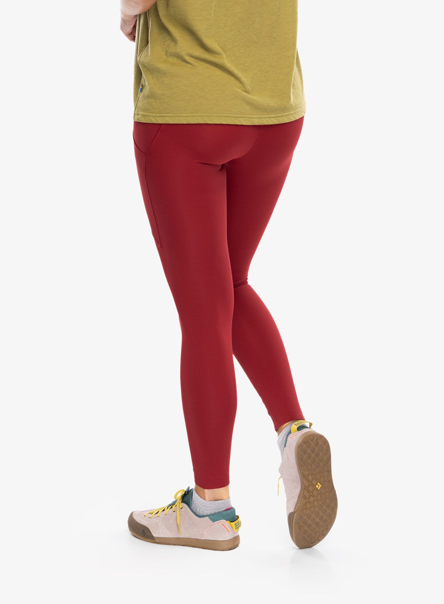 Dámske trekingové nohavice Fjallraven Abisko Tights  - pomegranate red