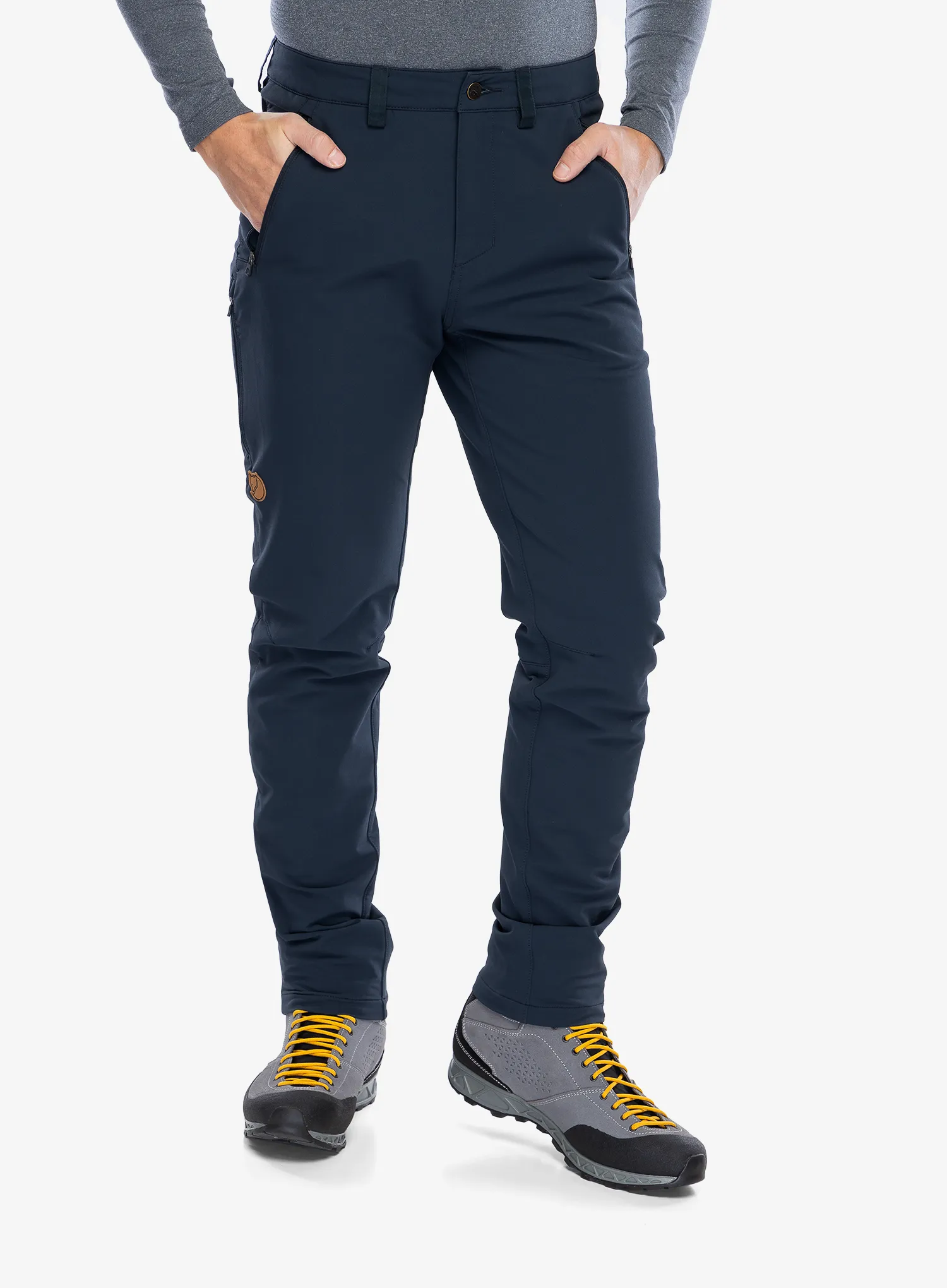 Trekingové nohavice Fjallraven Abisko Winter Stretch Trousers - dark navy