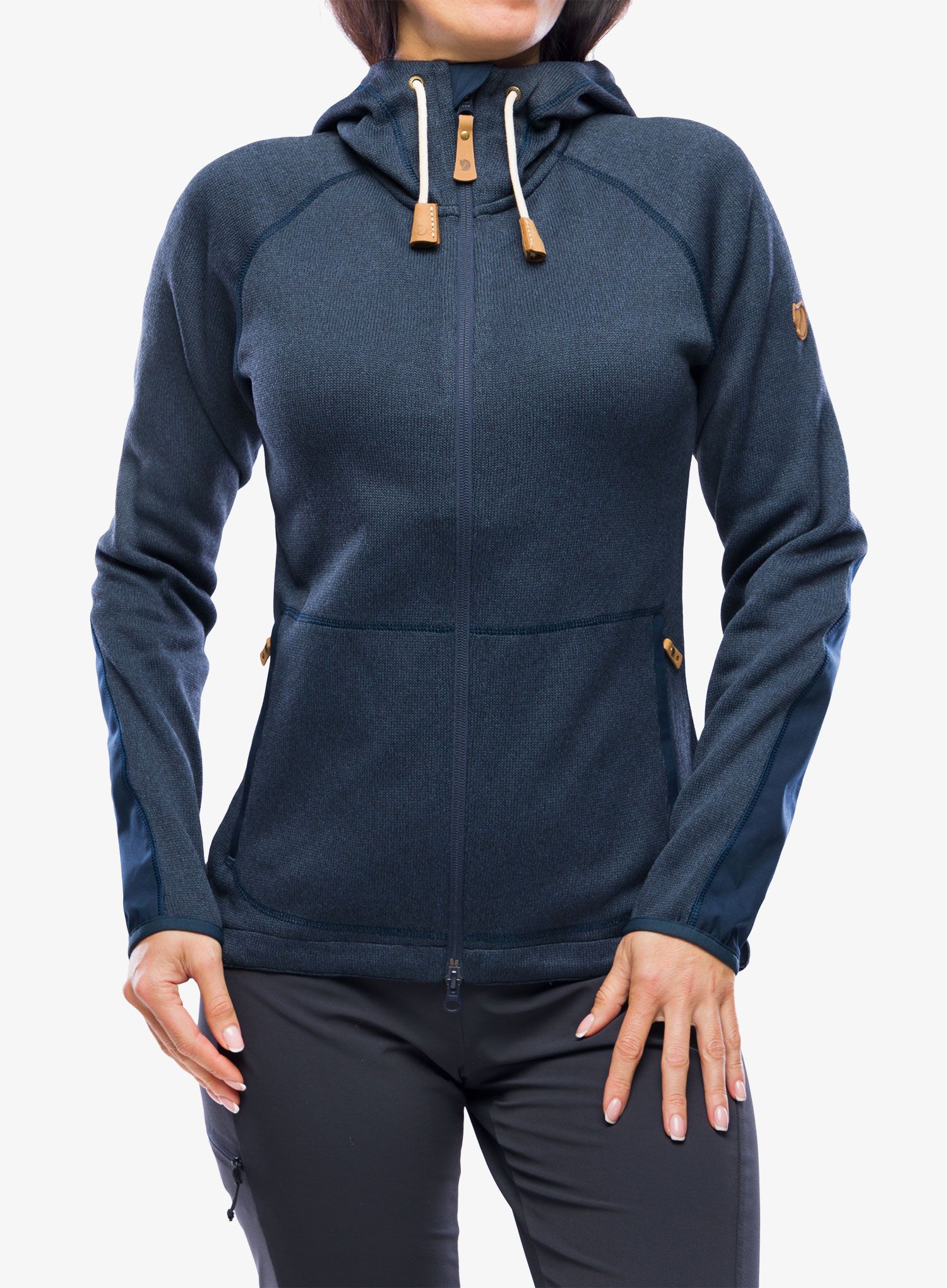 Mikina Fjallraven Ovik Fleece Hoodie - navy