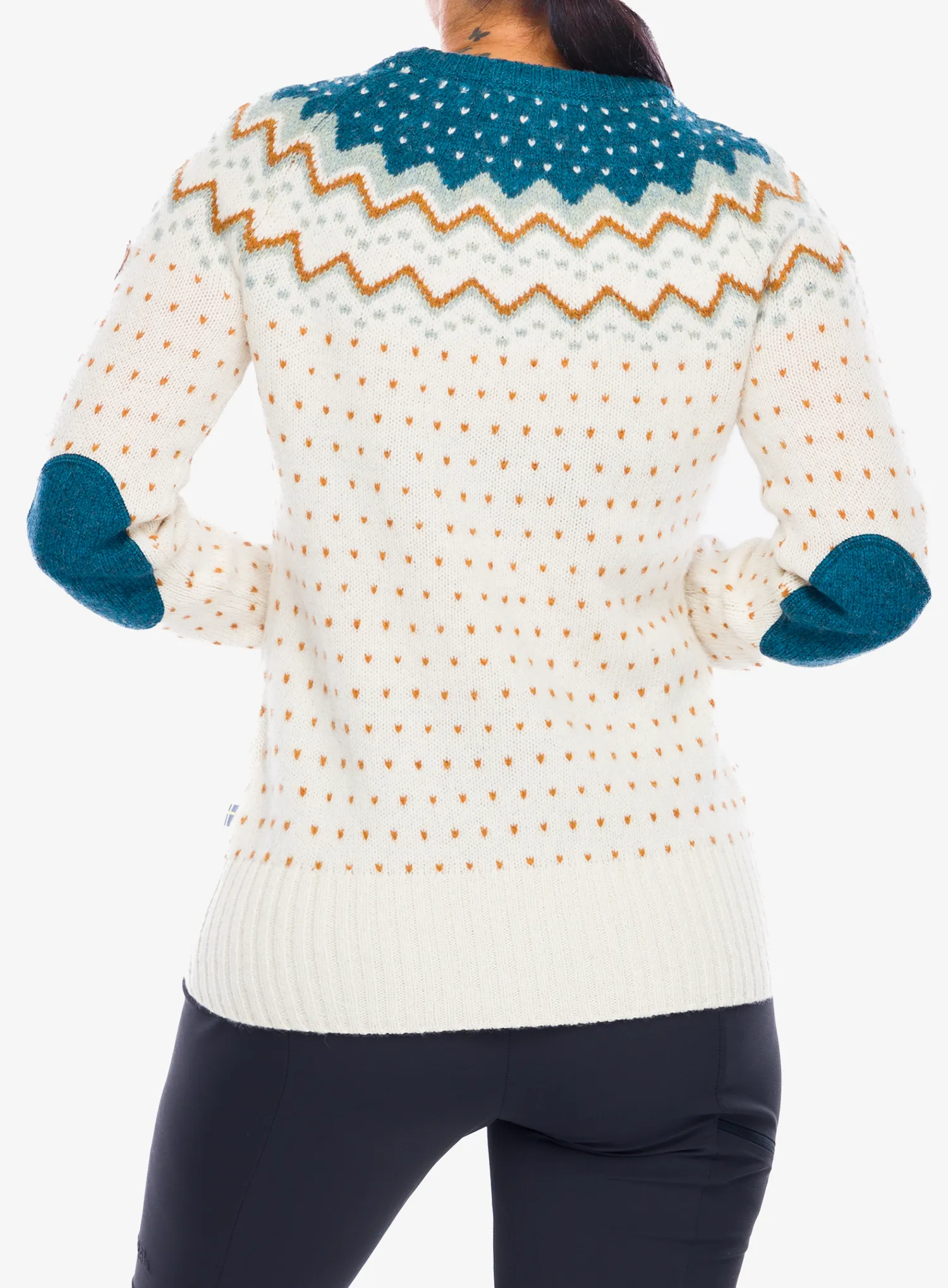 Dámsky sveter Fjallraven Ovik Knit Sweater - glacier green