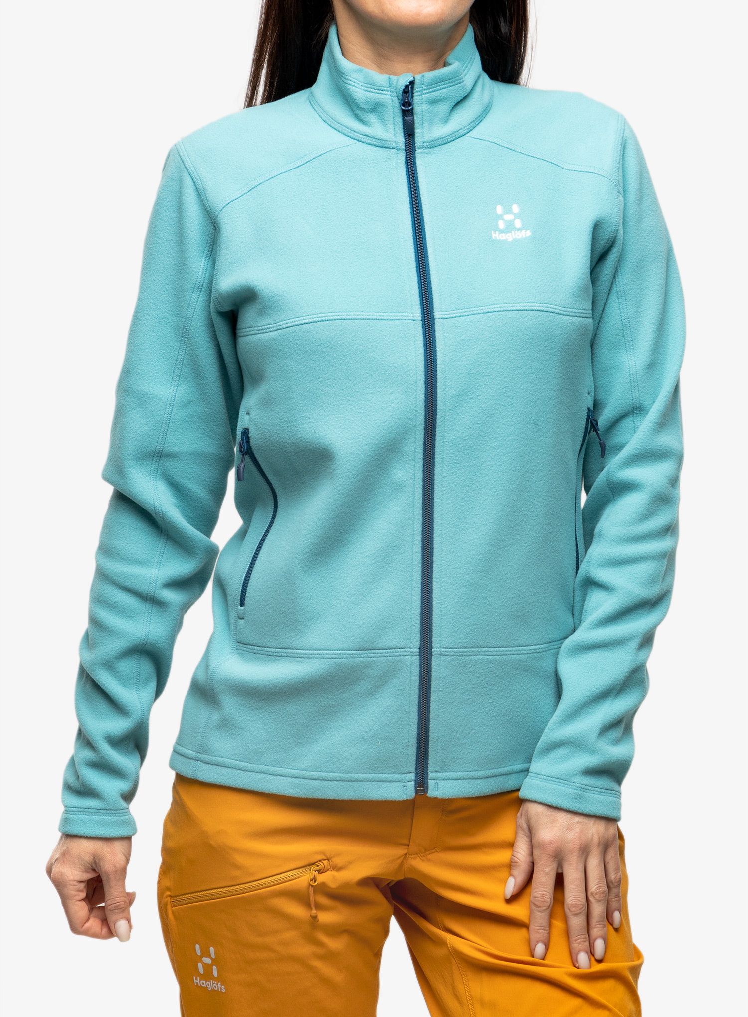 Flísová mikina dámska Haglofs Buteo Mid Jacket - frost blue