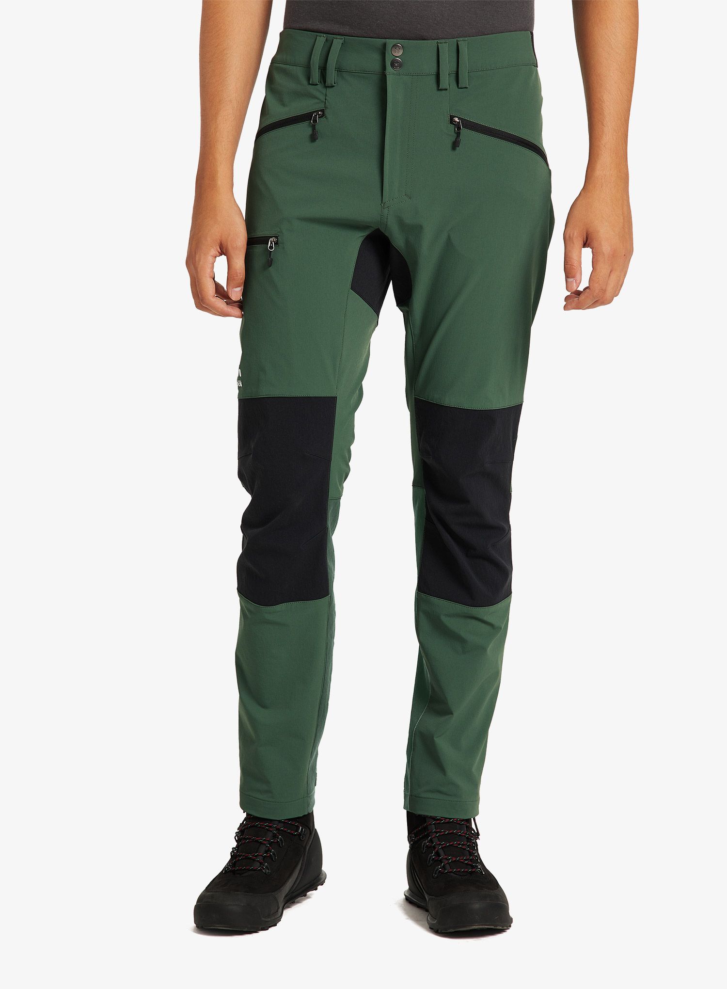 Pánske trekingové nohavice Haglofs Mid Slim Pant - fjell green/true black