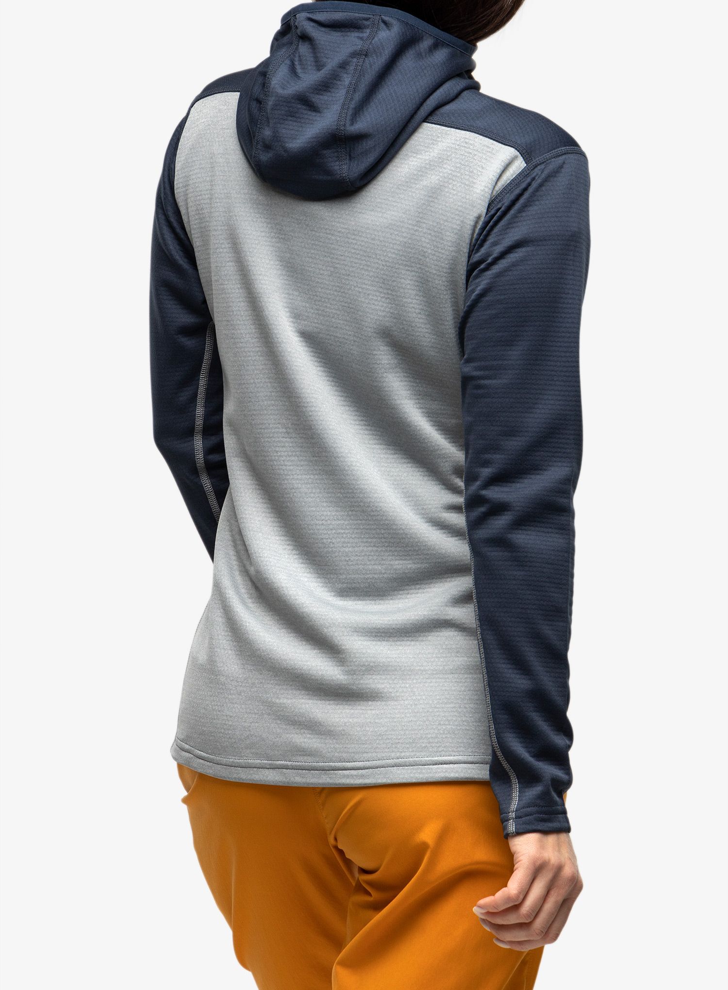Dámska mikina na zips Haglofs ROC Flash Mid Hood - tarn blue/concrete