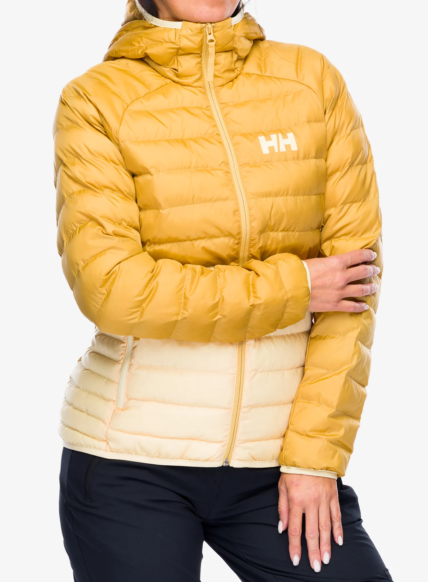 Zateplená bunda dámska Helly Hansen Banff Hooded Insulator - yellow cream/sand