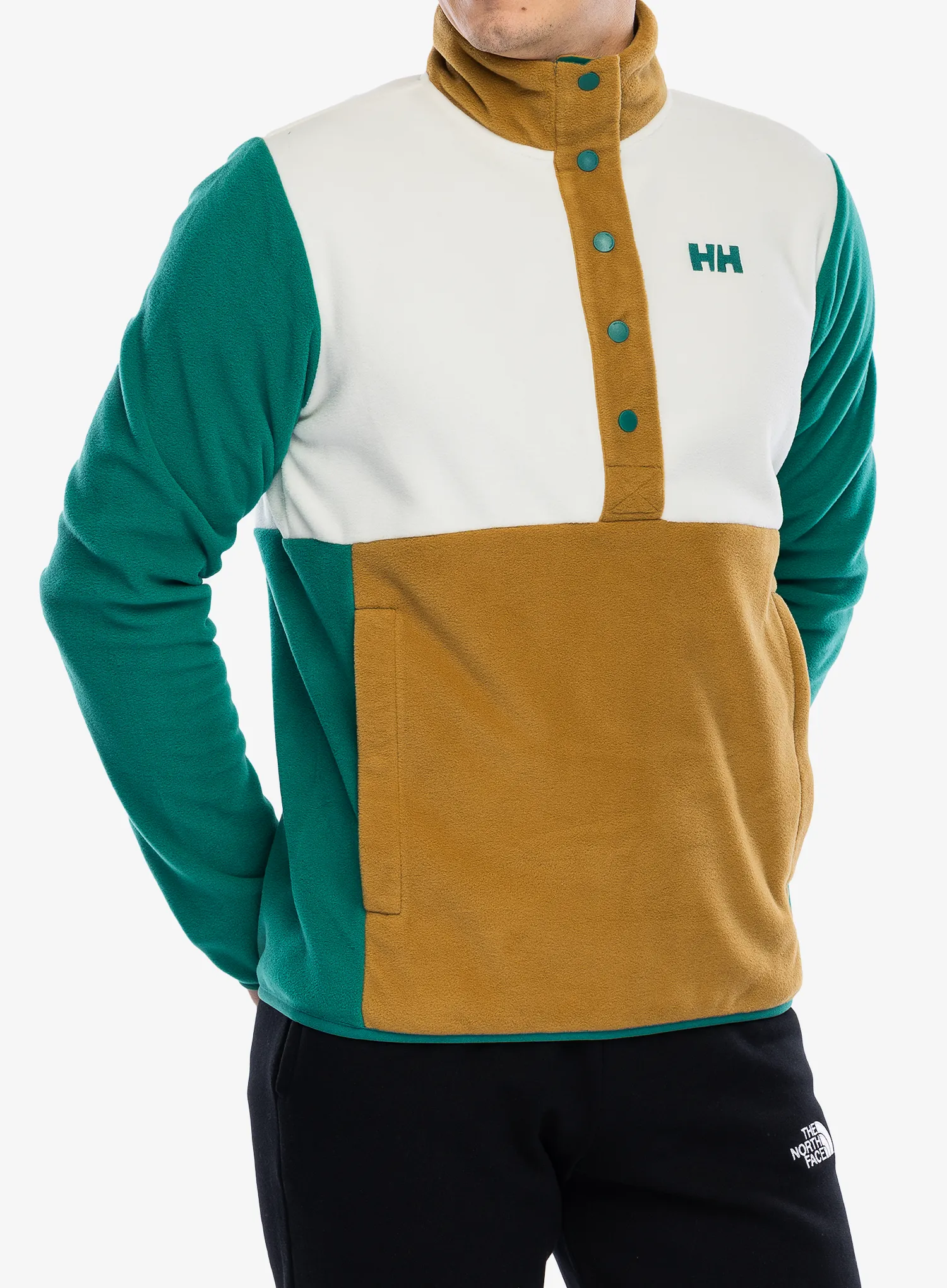Flísová mikina Helly Hansen Daybreaker Snap Pullover - emerald