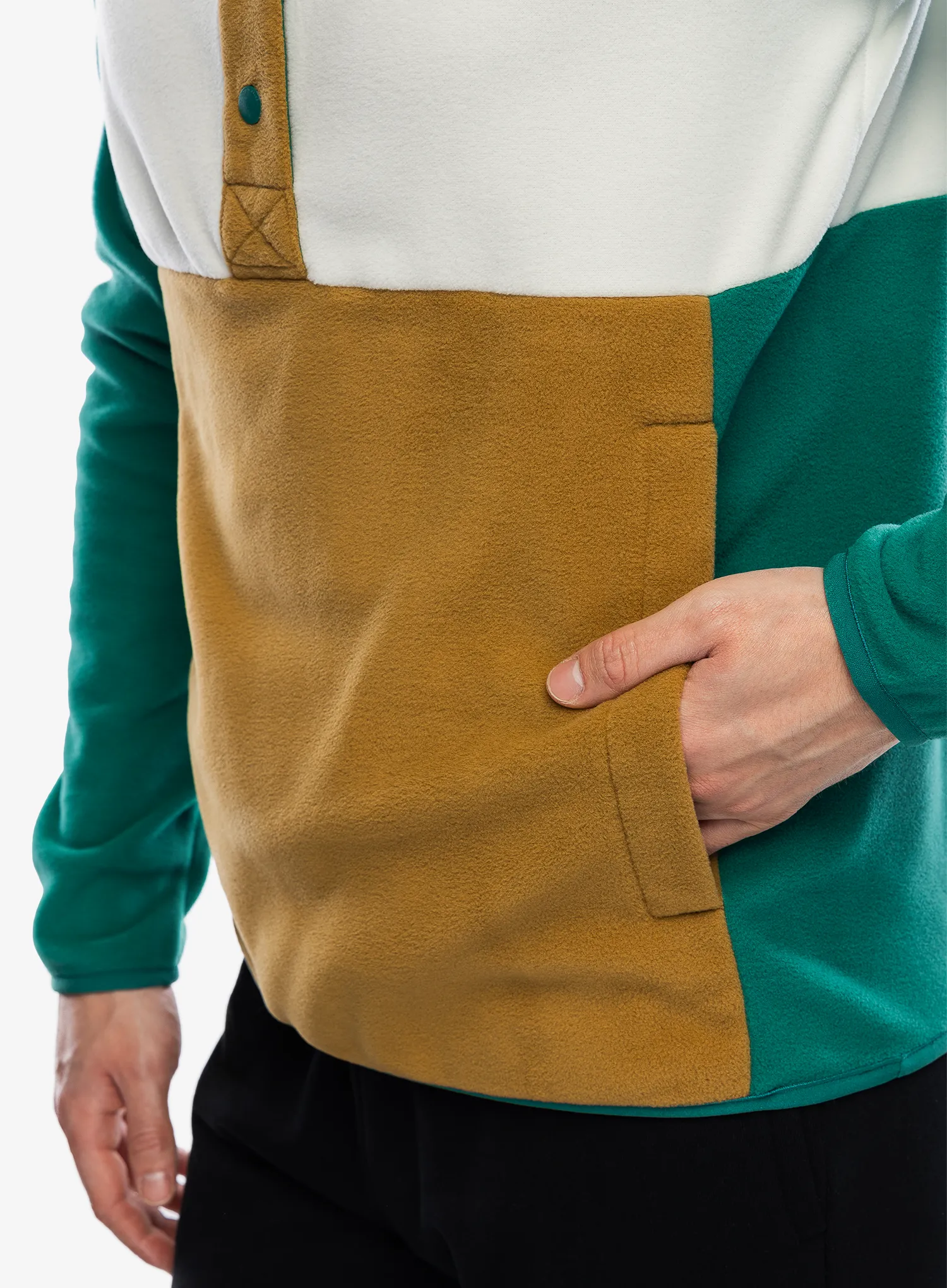 Flísová mikina Helly Hansen Daybreaker Snap Pullover - emerald
