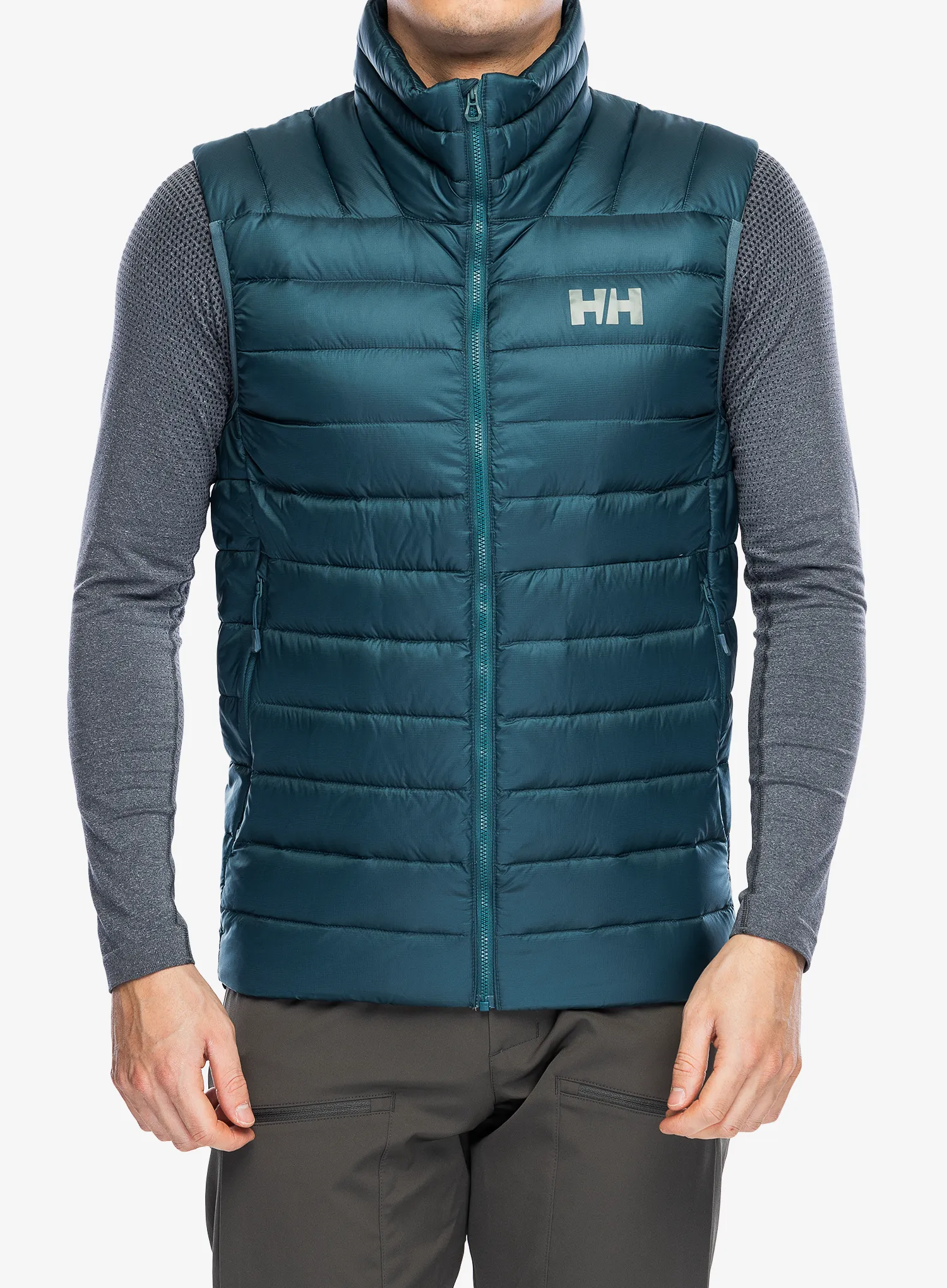 Páperová vesta Helly Hansen Verglas Down Vest 2.0 - dark creek
