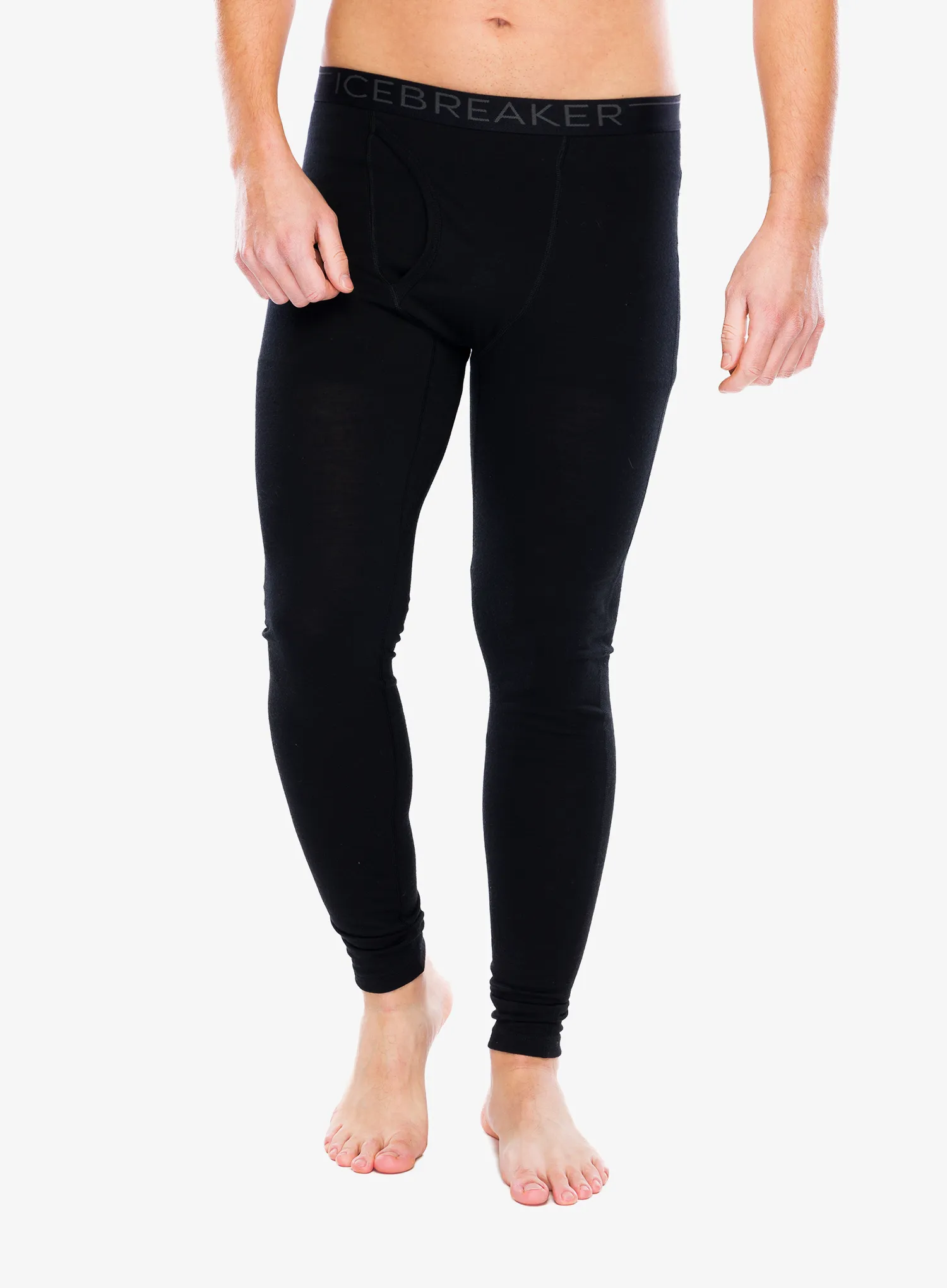 Funkčné legíny Icebreaker 200 Oasis Leggings W/Fly - black