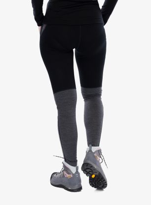 Dámske funkčné legíny Icebreaker 200 ZoneKnit Leggings - black/jet hthr