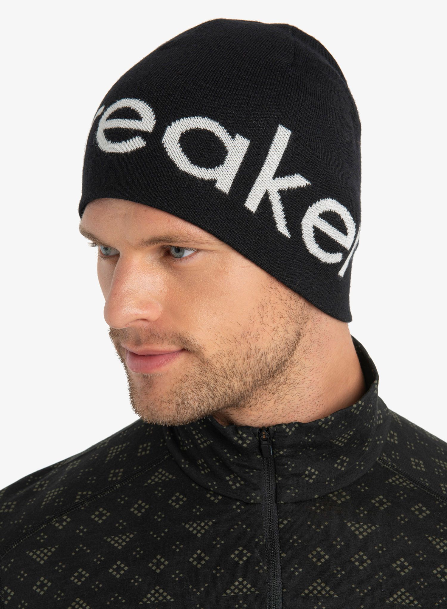 Zimná čiapka Icebreaker Merino Icebreaker Beanie - black/ecru