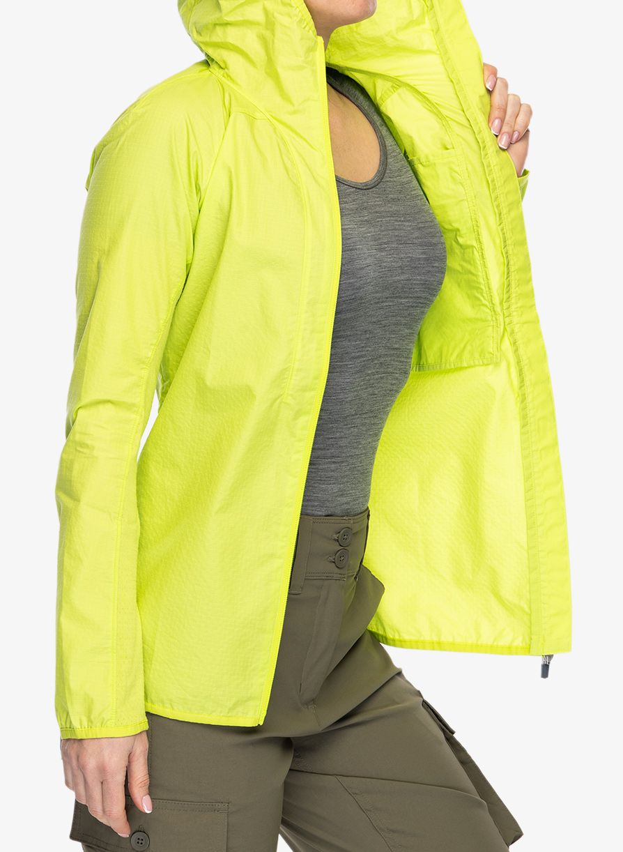 Softshellová bunda dámska Icebreaker Shell+ Cotton Windbreaker - hyper