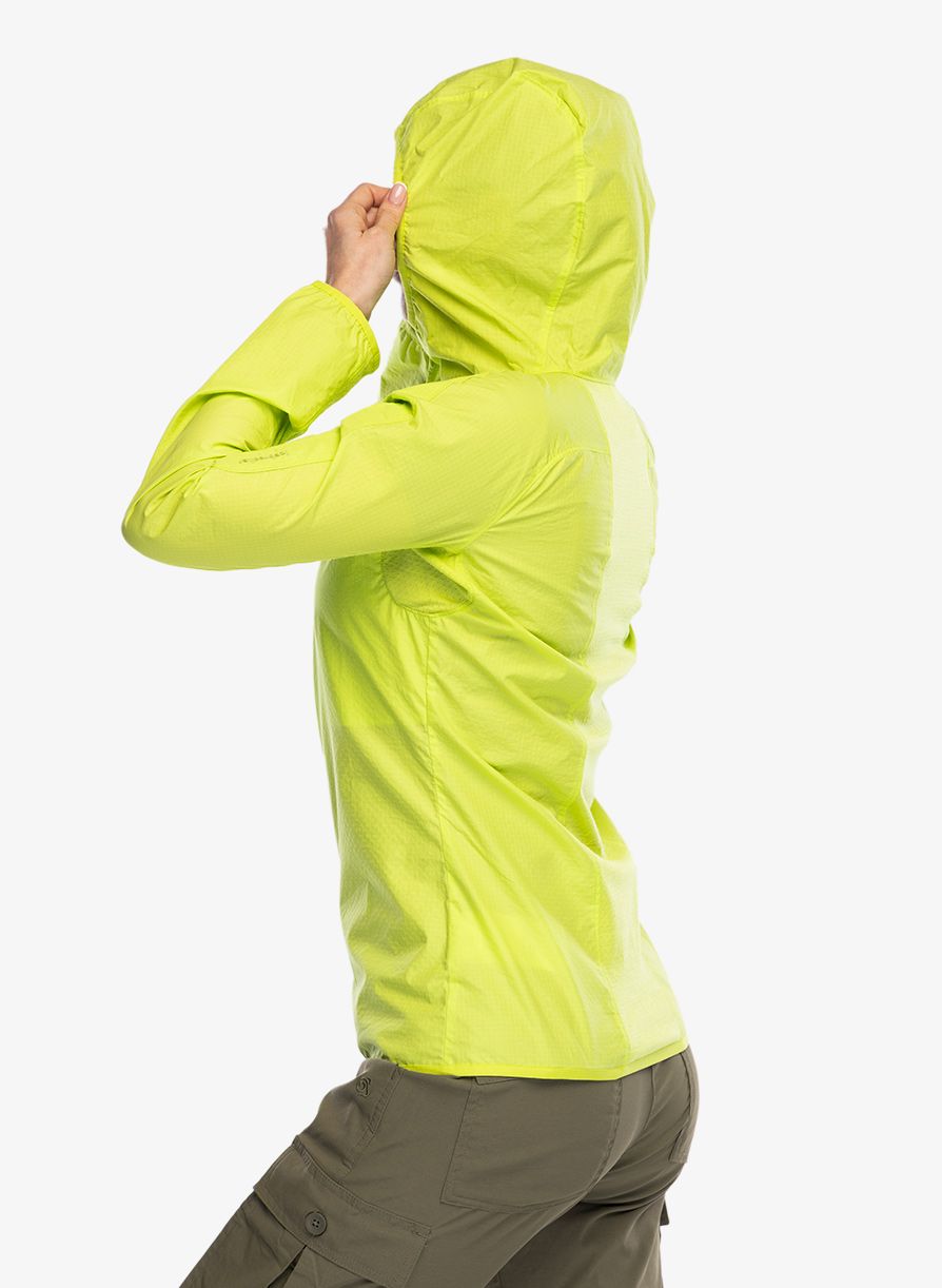 Softshellová bunda dámska Icebreaker Shell+ Cotton Windbreaker - hyper