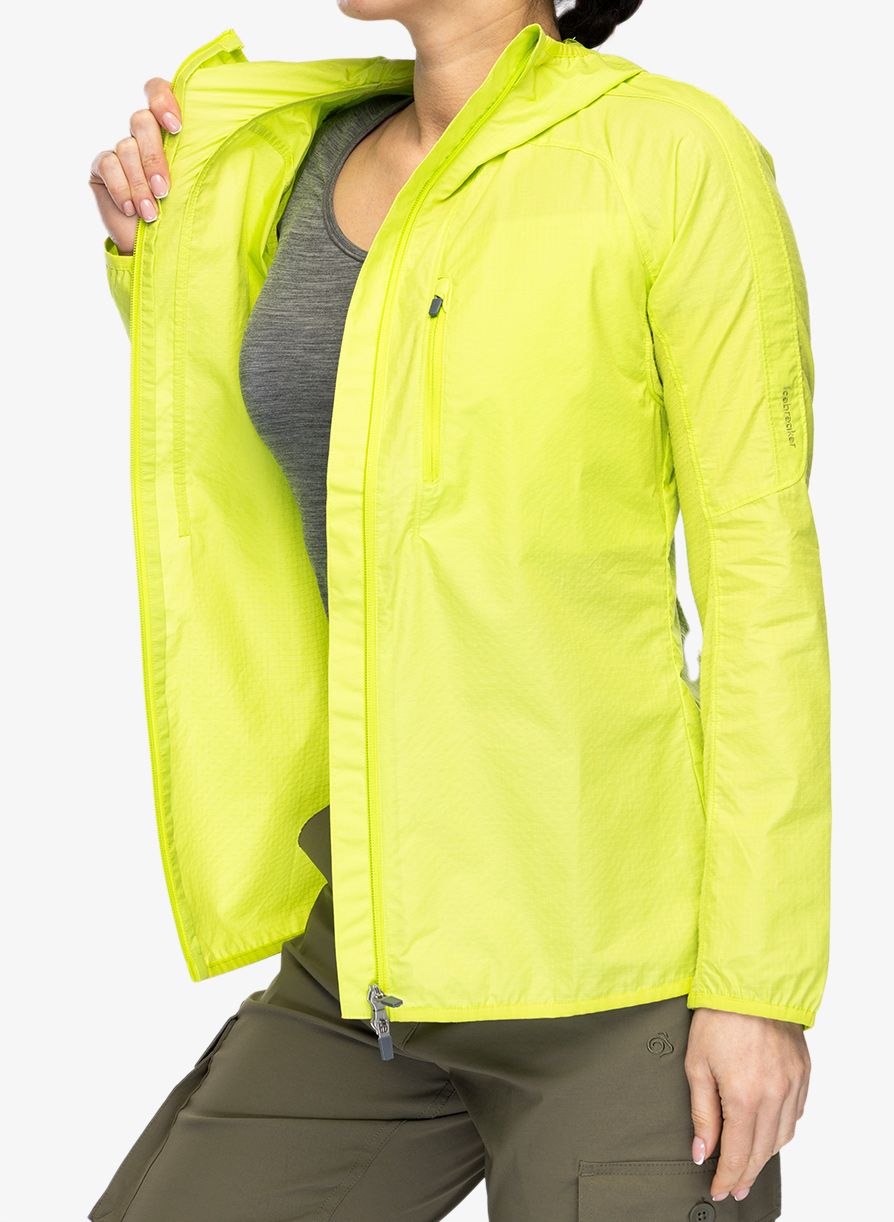 Softshellová bunda dámska Icebreaker Shell+ Cotton Windbreaker - hyper