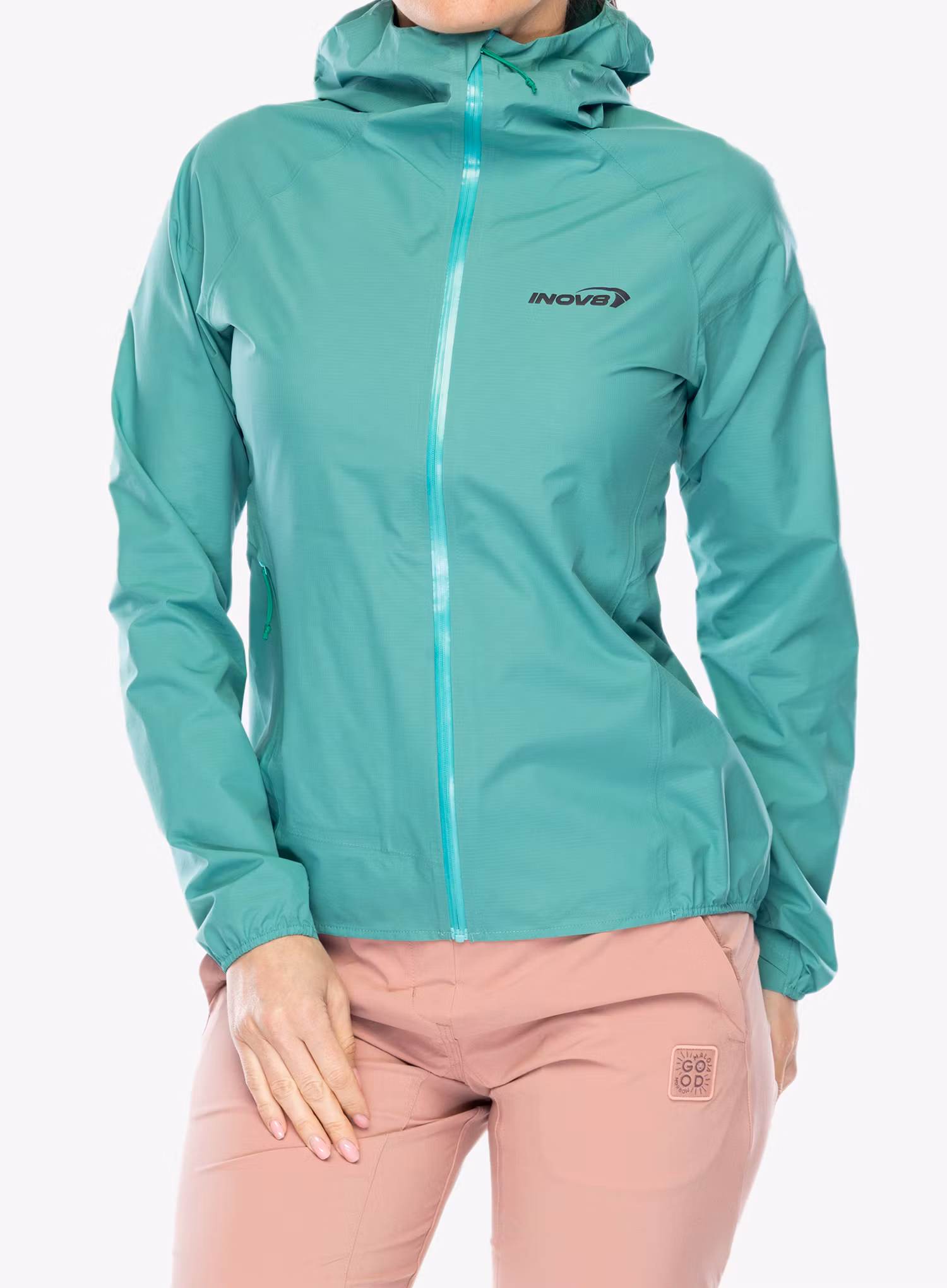 Bežecká bunda dámska Inov-8 Stormshell FZ V2 - aqua