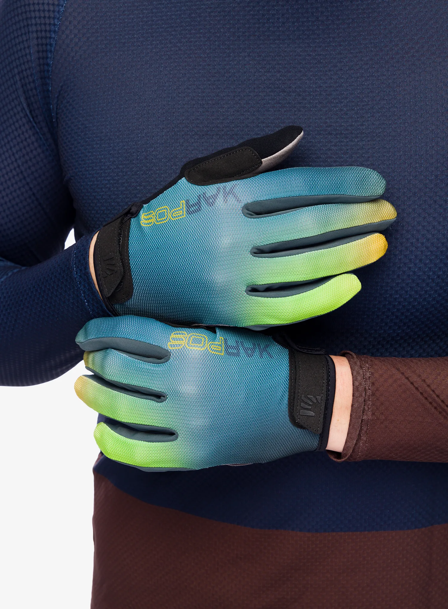 Cyklistické rukavice Karpos Federia Glove - d.slate/north atlantic/l.curry