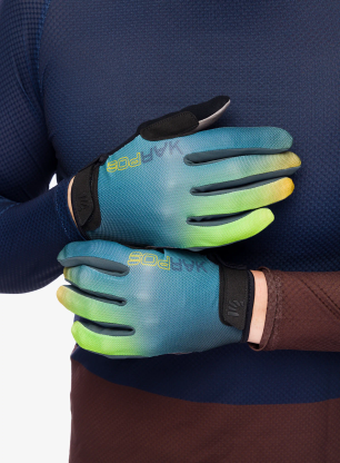 Cyklistické rukavice Karpos Federia Glove - d.slate/north atlantic/l.curry