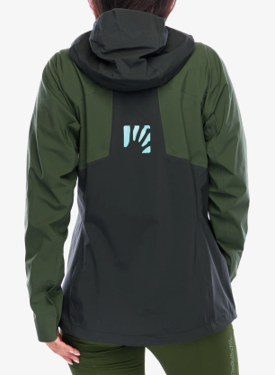 Bunda dámska Karpos Valsesia Shell Jacket - black sand/thyme