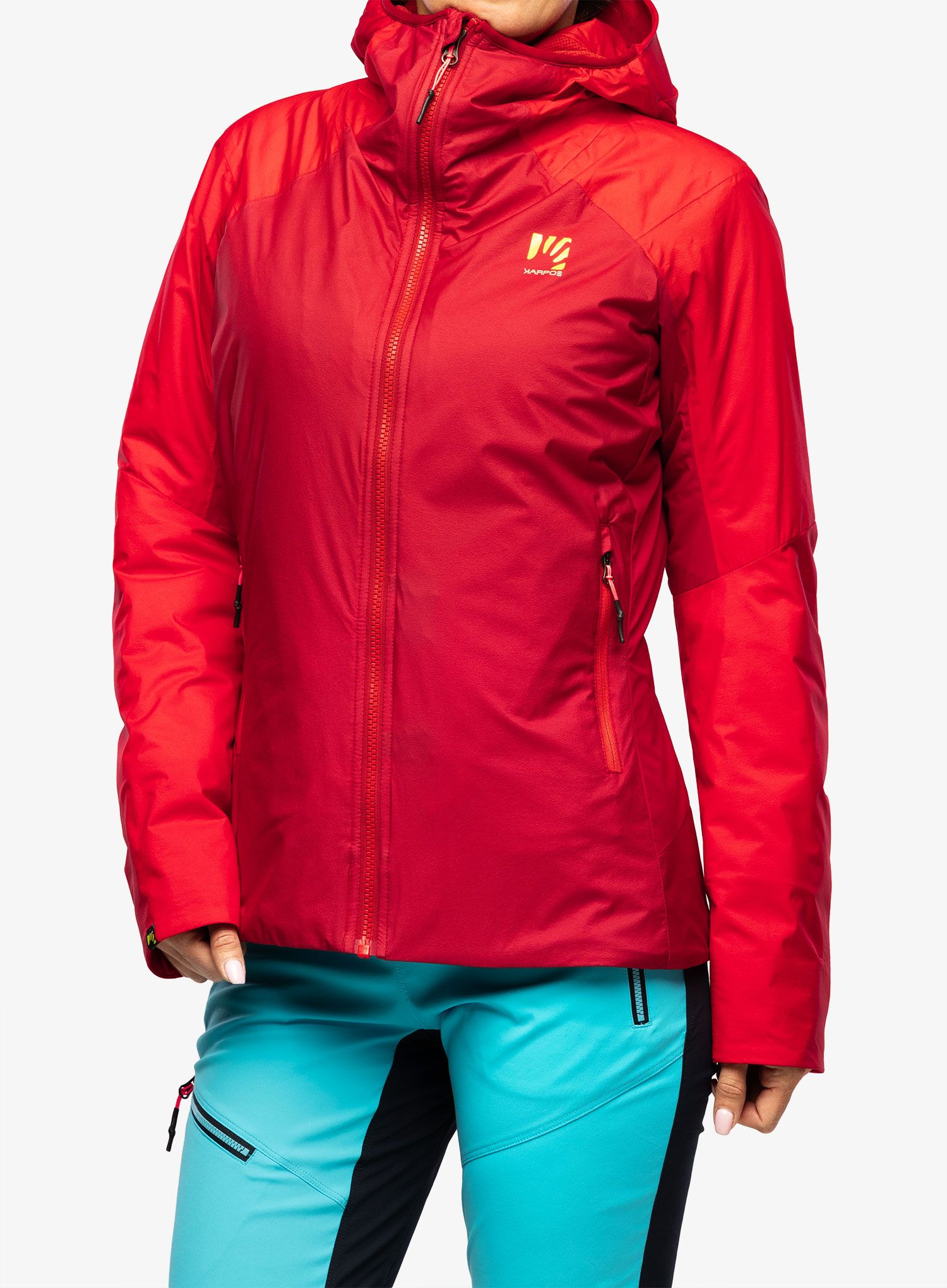 Zateplená bunda Karpos Vinson Jacket - jester red/poinsettia