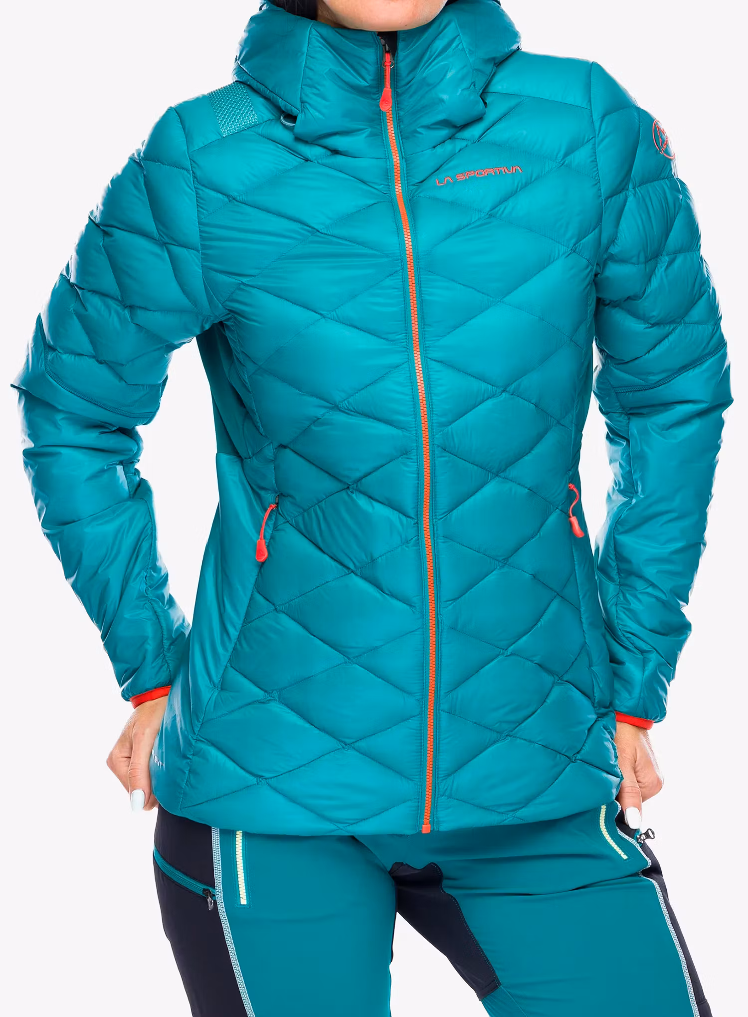 Bunda páperová dámska La Sportiva Aiguille Down Jkt - everglade