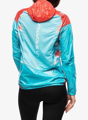 Bežecká bunda dámska La Sportiva Briza Windbreaker Jkt - hibiscus/malibu blue