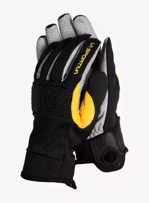 Rukavice La Sportiva Supercouloir Tech Gloves - black/yellow