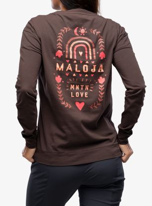 Longsleeve dámsky Maloja Bragarezza - chocolate