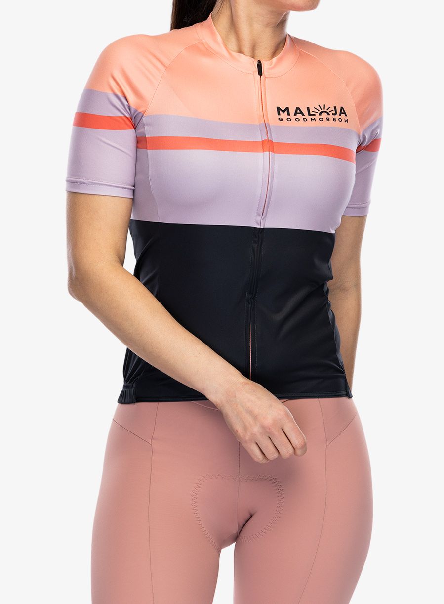 Dámsky cyklistický dres Maloja Madrisa - deep black