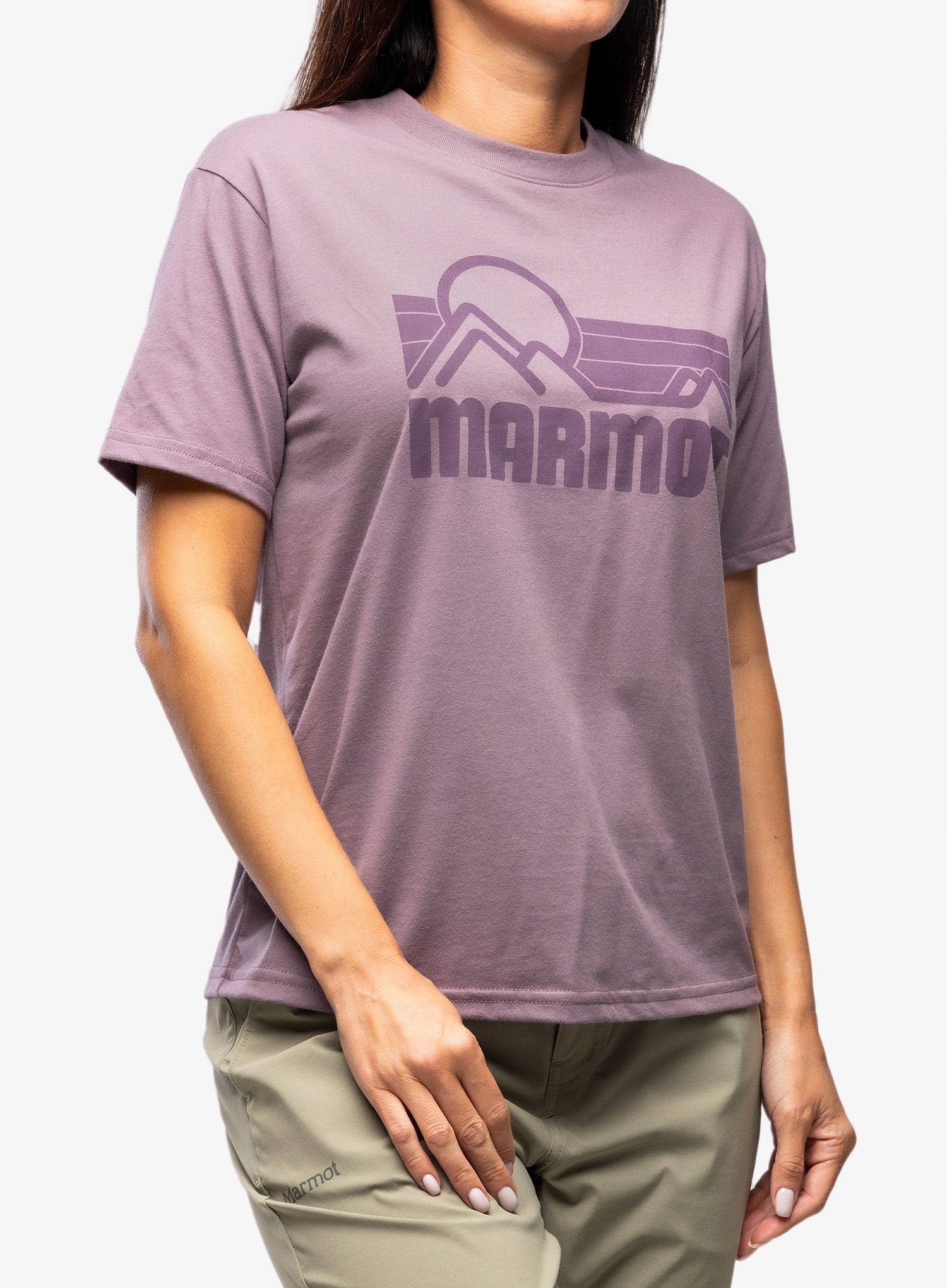 Bavlnené tričko dámske Marmot Coastal Tee SS - hazy purple