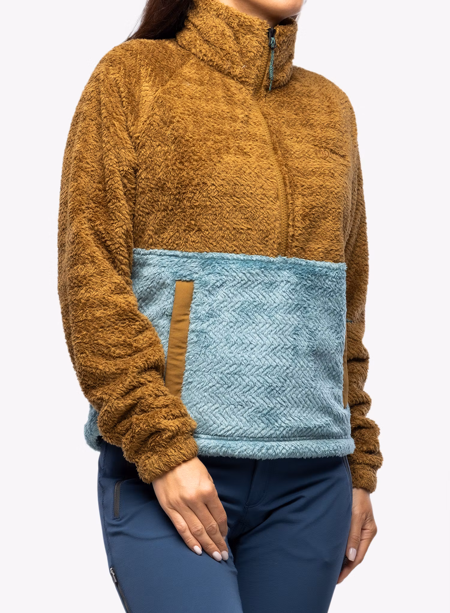 Mikina dámska Marmot Homestead Fleece 1/2 Zip - hazel/blue agave