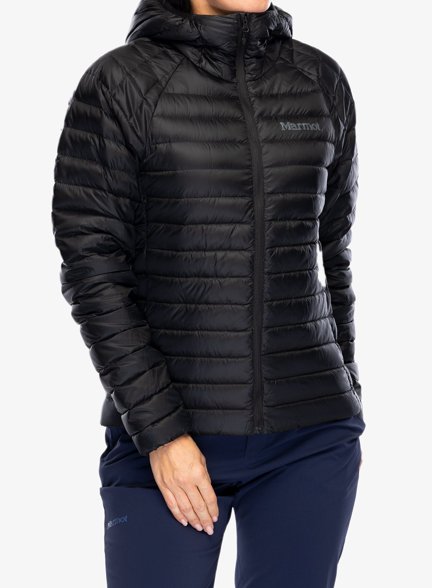 Bunda páperová dámska Marmot Hype Down Hoody - black/black