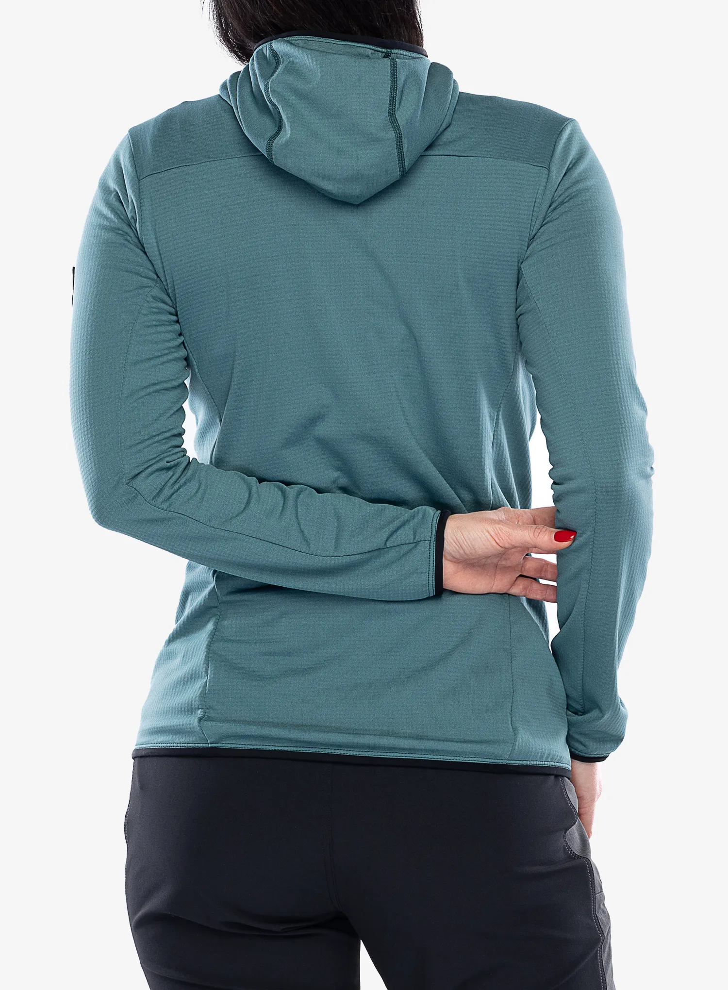 Flísová mikina dámska Millet Trilogy Light Grid Hoodie - hydro