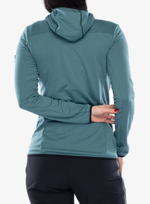 Flísová mikina dámska Millet Trilogy Light Grid Hoodie - hydro