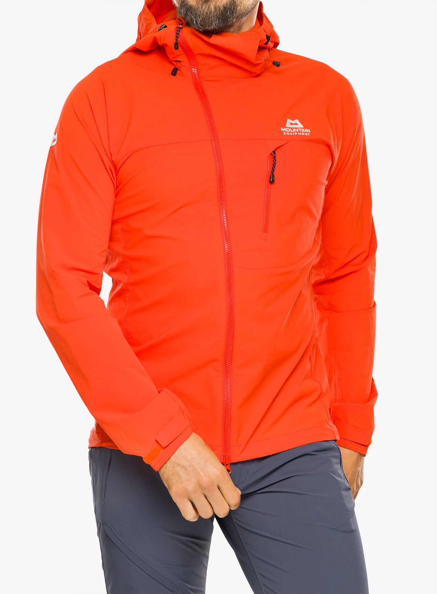 Softshellová bunda Mountain Equipment Squall Hooded Jacket - cardinal orange