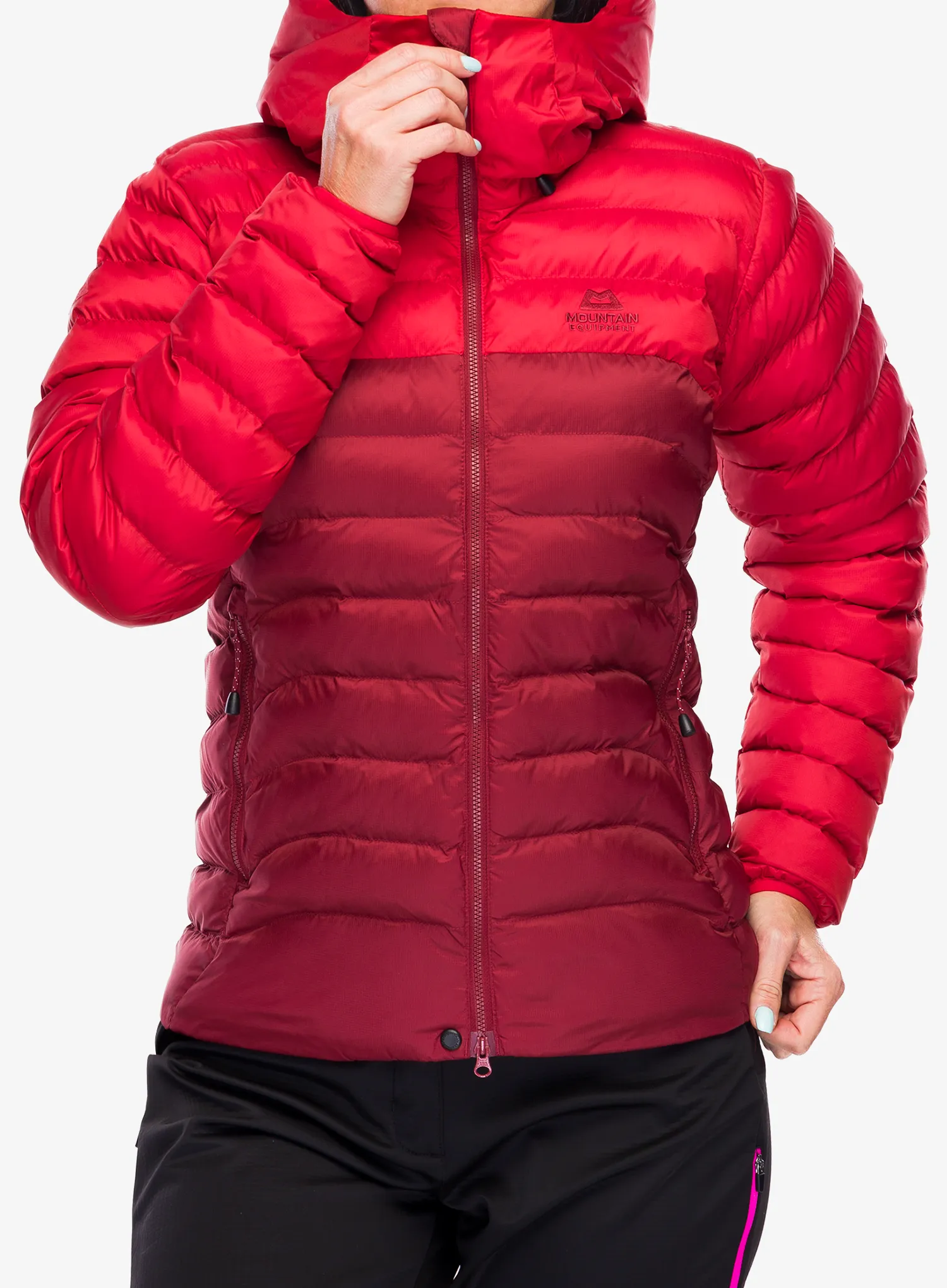 Zateplená bunda dámska Mountain Equipment Superflux Jacket - chili red/merlot