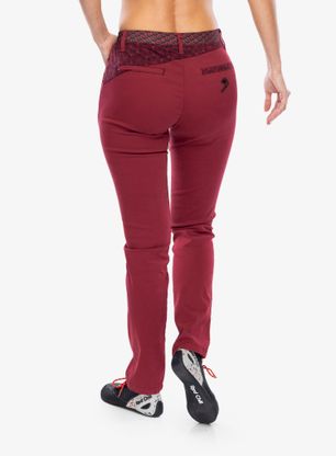 Lezecké nohavice dámske Nograd Grease Pants - dark red