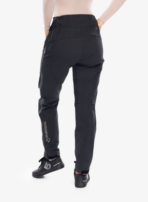 Dámske softshellové nohavice Norrona Fjora Flex1 Pants - caviar/castor grey