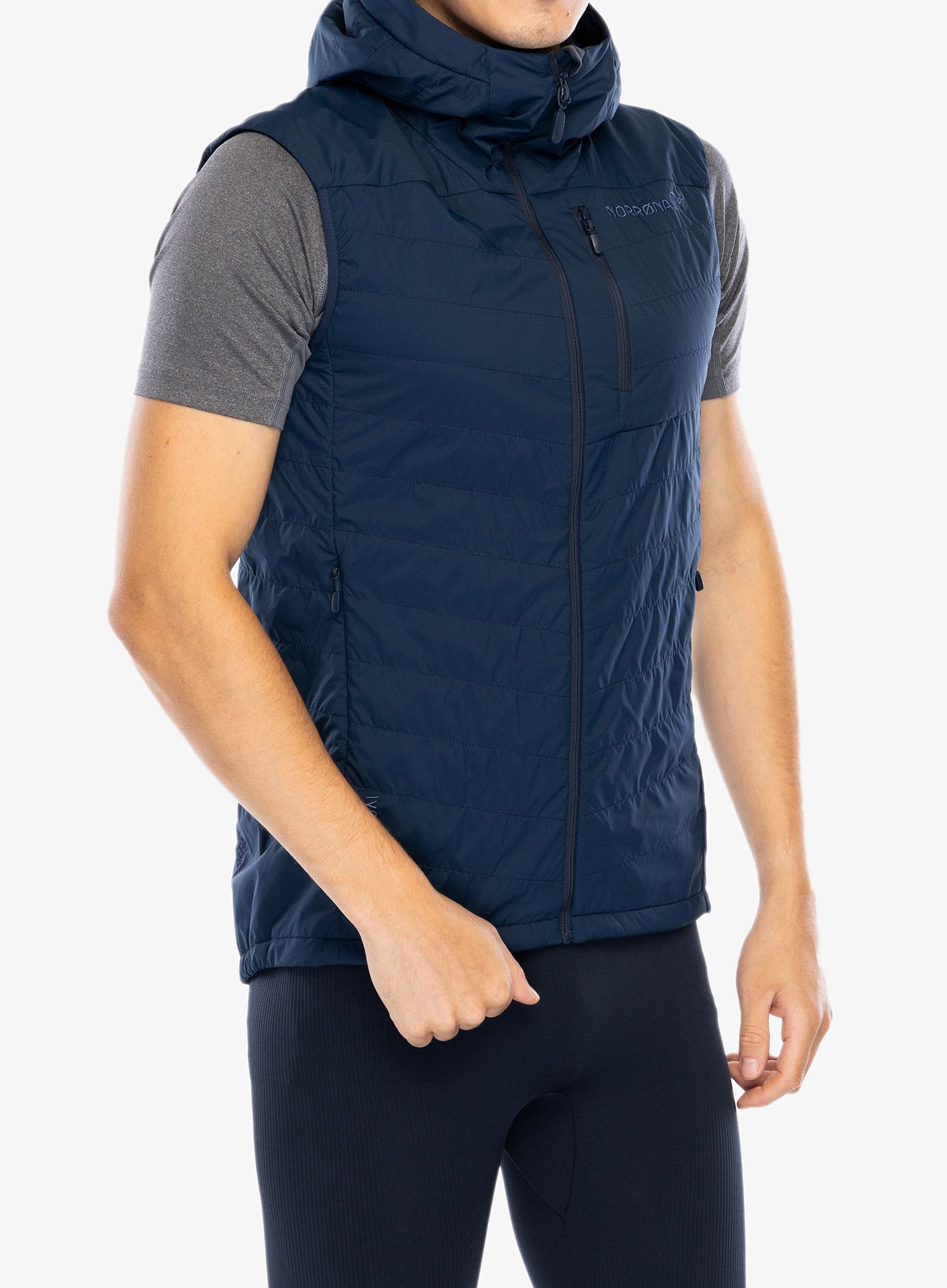 Zateplená vesta Norrona Lyngen Alpha90 Vest - indigo night