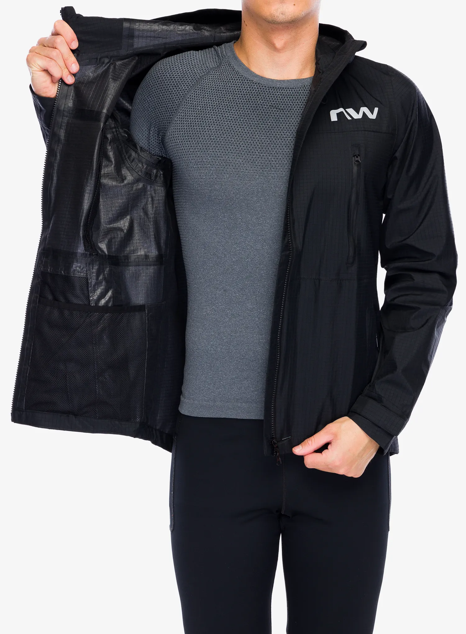 Cyklistická bunda Northwave Noworry Pro Hardshell Jacket - black