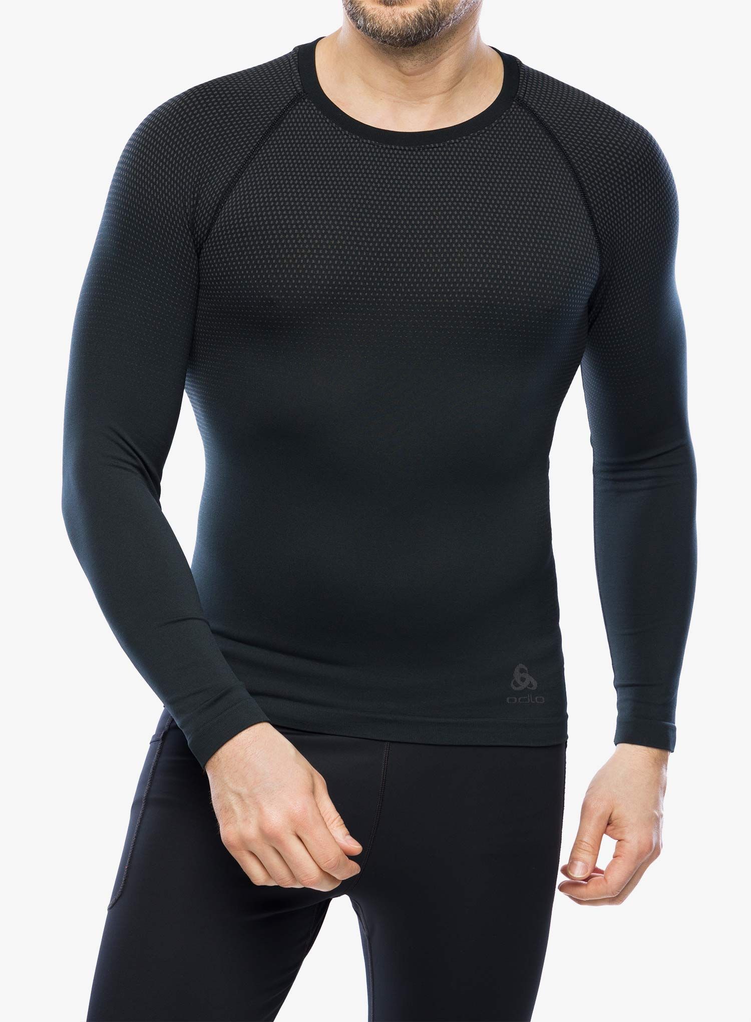 Funkčné tričko Odlo Performance Light Eco BL Top Crew Neck LS - black