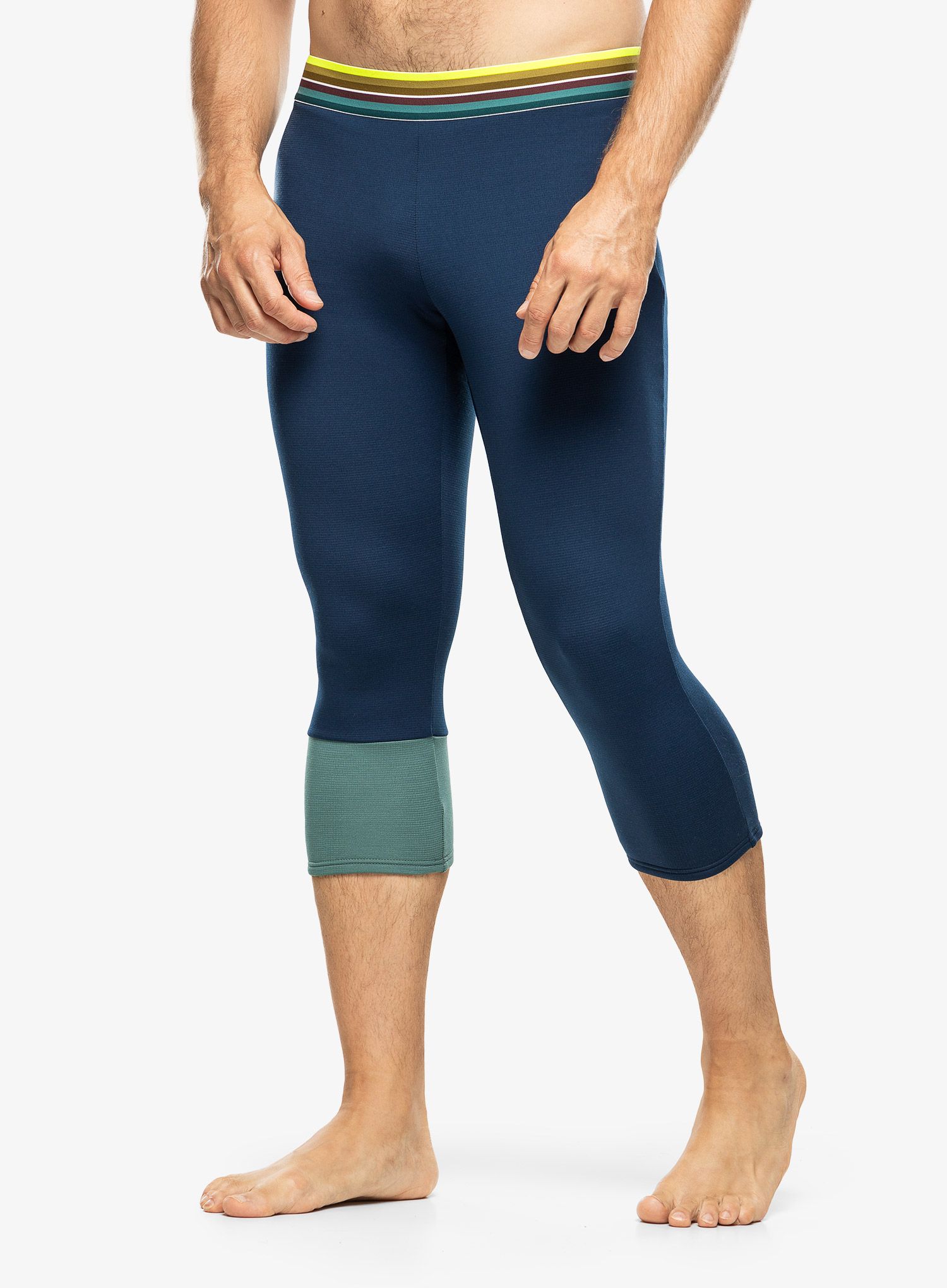 Funkčné legíny Ortovox Fleece Light Short Pants - deep ocean