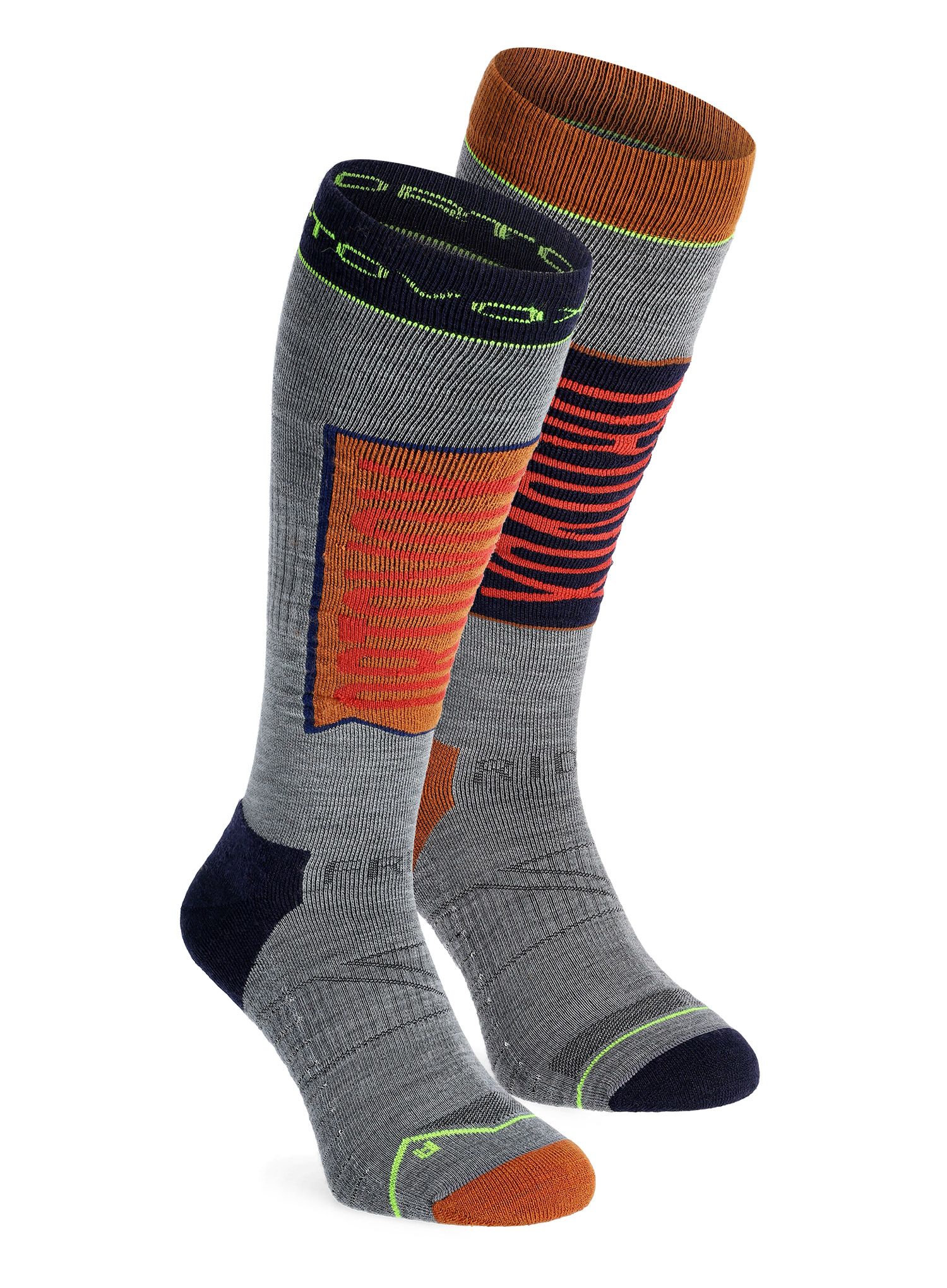 Lyžiarske ponožky Ortovox Free Ride Long Socks - clay orange