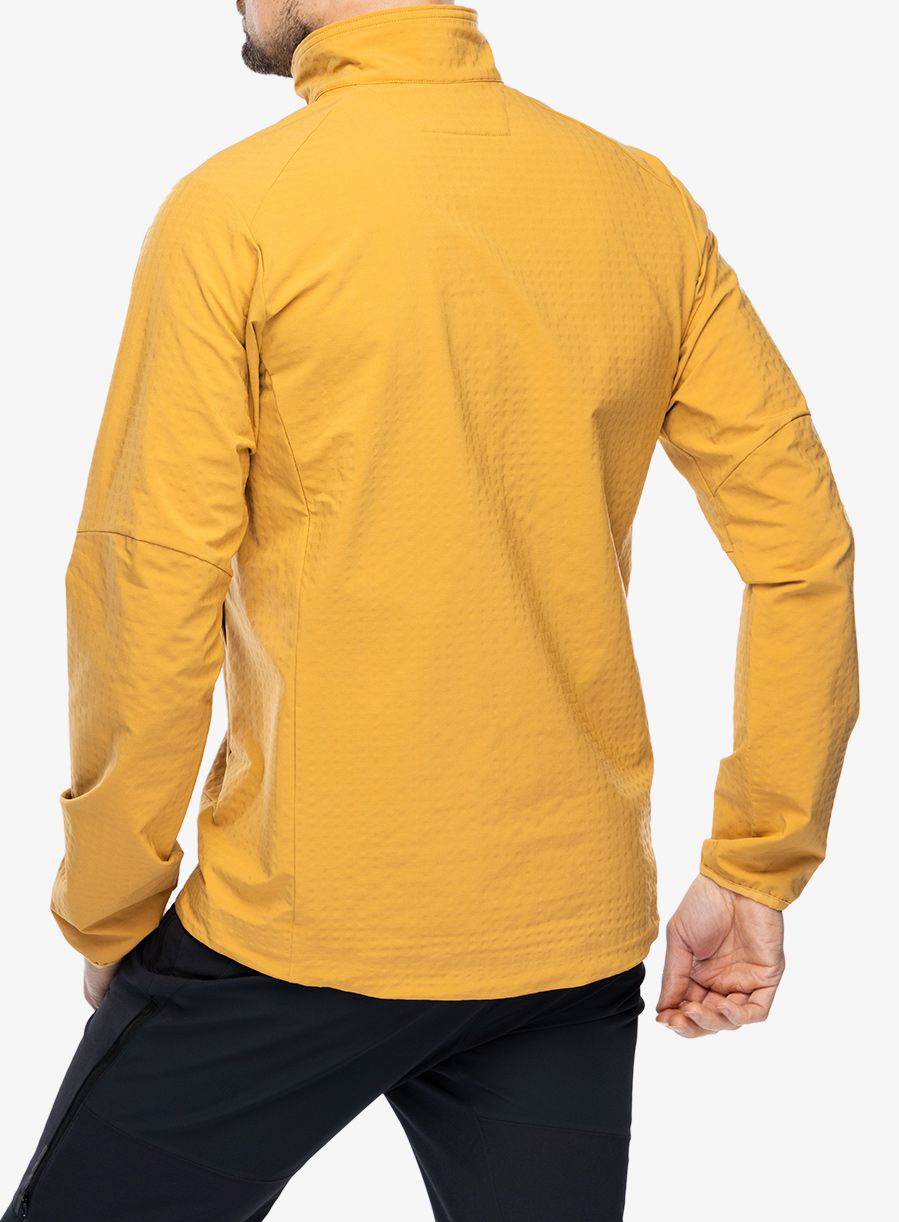 Softshellová bunda Patagonia R1 TechFace Jacket - pufferfish gold